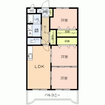【間取り】 | スカイマンションＣ