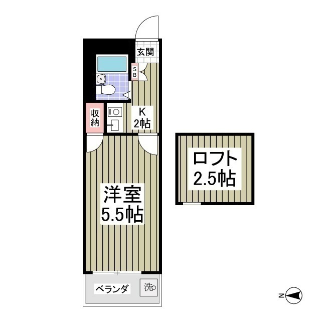 アルトーロ蒲生Ⅱの間取り