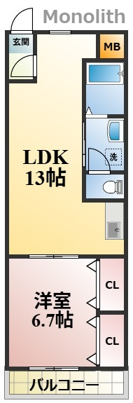 グランディール宮ノ池の間取り