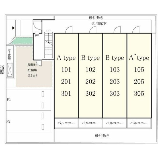 【区画図】 | リブリ・レストH栄生