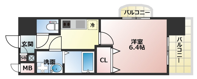 【間取り】 | Luxe田辺