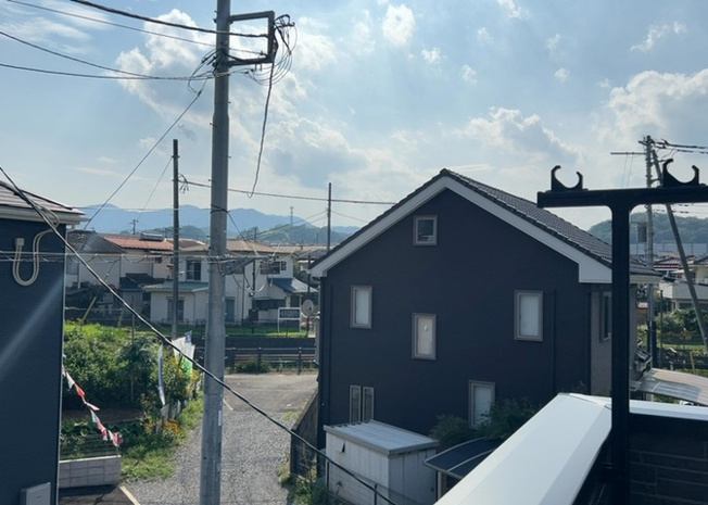 【展望】 | 元八王子新築戸建 | 眺望を気にして物件を探す場合、前面に建物が建っていないか現地で確認しましょう！前面に建物があると景色はもちろん、日当たりや風通しにも影響が出てきます。住んだ時のことを想像しながら現地見学をしましょう。