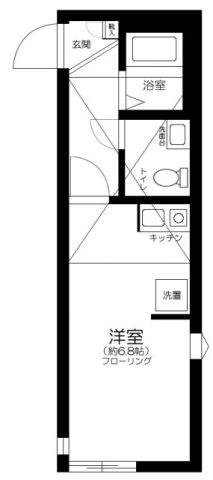 ロイド二子新地の間取り|間取りです。