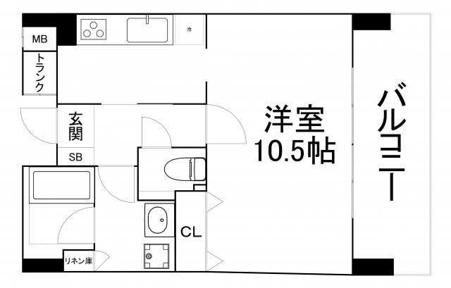 【間取り】 | メゾンルージュ空堀