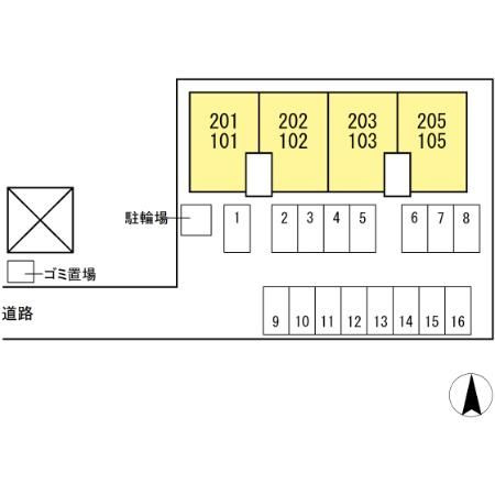 パストラル　Ｍの区画図