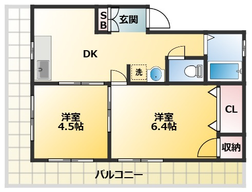 コーポ塚田の間取り