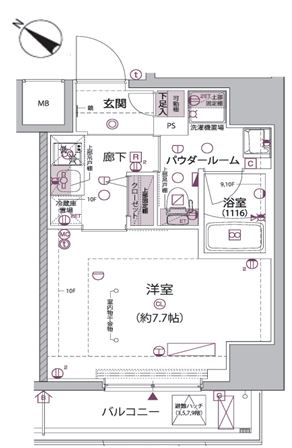 アルコバレーノ堀切菖蒲園の間取り