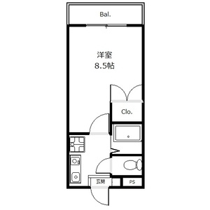 【間取り】 | グランドールワタナベⅡ