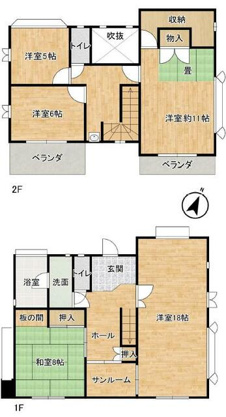 【間取り】 | 大室高原別荘地　戸建