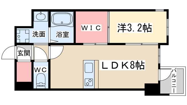 【間取り】 | セレニテ東梅田アリエ