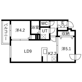 【間取り】 | プラージュ銭函