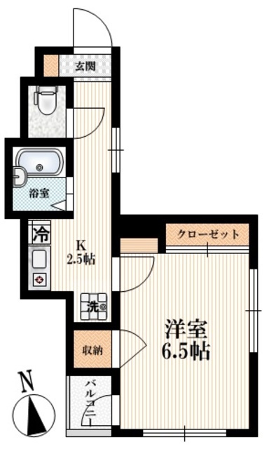 メゾン長嶺の間取り|★角部屋２面窓あり★