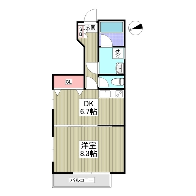 鹿島アパートの間取り