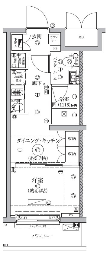 セジョリ鵜の木の間取り