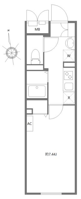 エルファーロ三軒茶屋Ⅱの間取り