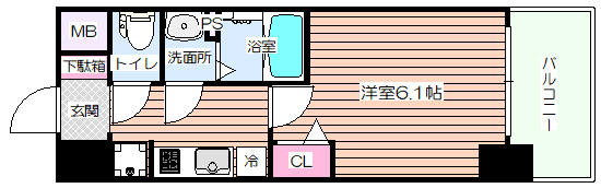 【間取り】 | プレサンス天神橋筋六丁目ヴォワール