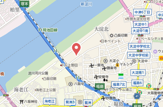 【地図】 | みおつくし西梅田Ⅳ