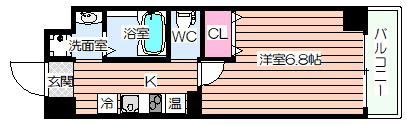【間取り】 | みおつくし西梅田Ⅳ