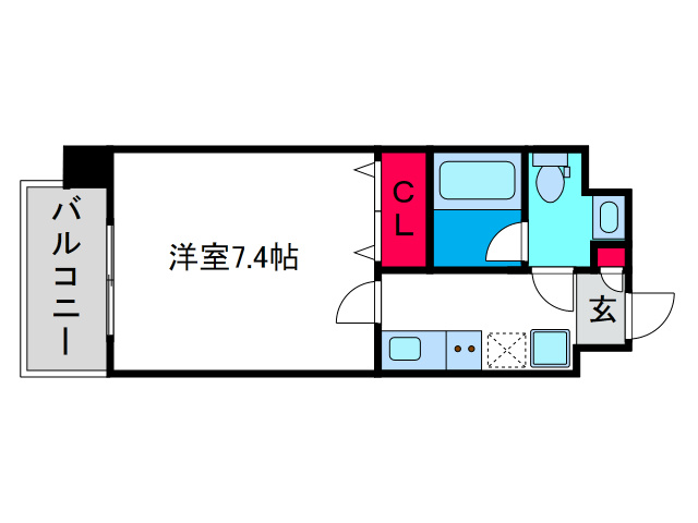 リアーレ北田辺の間取り