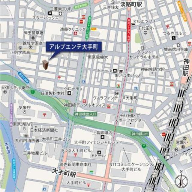 アルプエンテ大手町の地図
