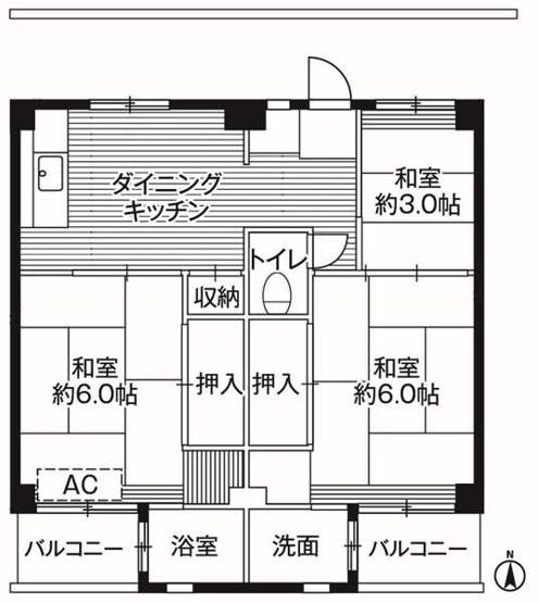【間取り】 | ビレッジハウス小比企6号棟(ビレッジハウスコビキロクゴウトウ)