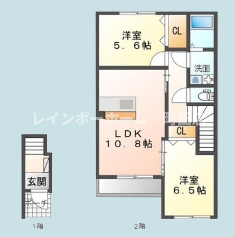 ルノンロワール※初期費用分割あと払いサービス利用可能物件の間取り
