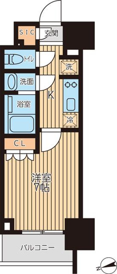 【間取り】 | クロスレジデンス蒲田Ⅱ