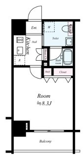 【間取り】 | フュージョナル秋葉原 | 間取りです。