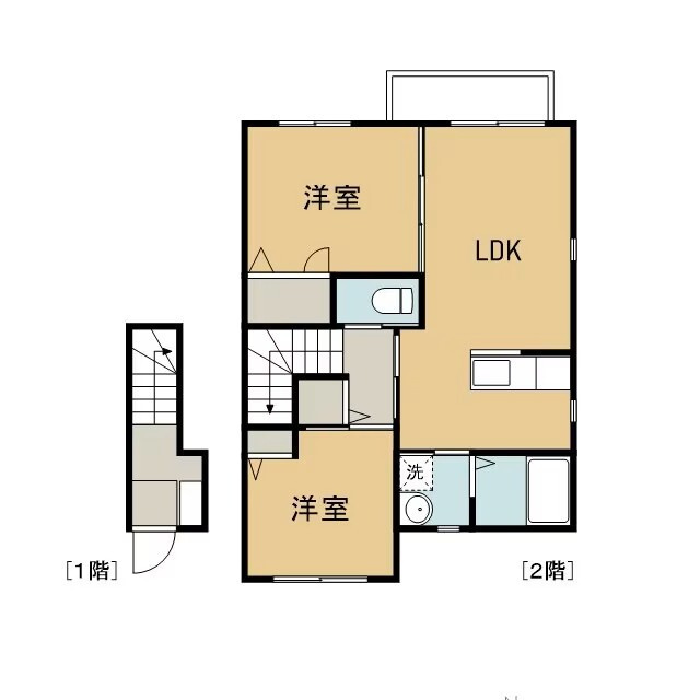 ローザ南仙北の間取り