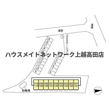 ビビッドＫの区画図|配置図