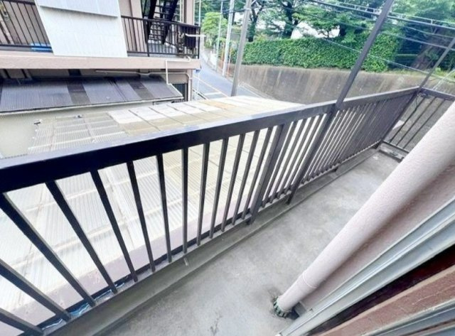 齊藤マンションのバルコニー