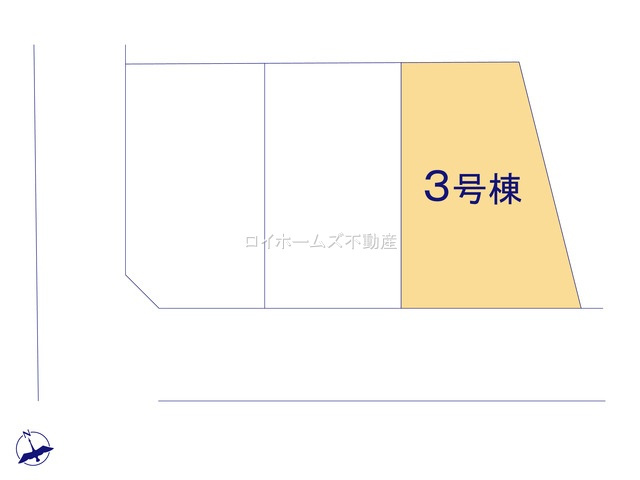 【区画図】 | 名古屋市南区内田橋１丁目18-14『仲介料無料』新築戸建て | 3号棟