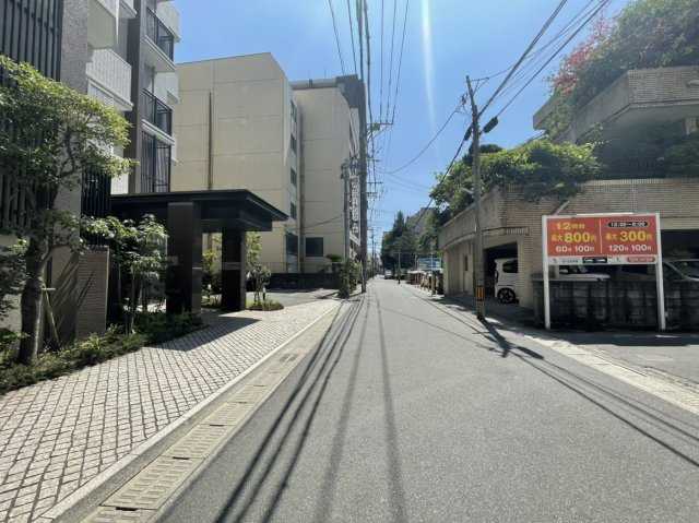 アルファステイツ高見馬場の周辺|マンションのエントランス付近の様子です
