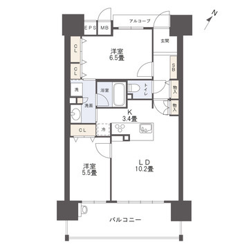 アルファステイツ高見馬場の間取り