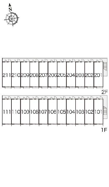 レオパレスFIELDの区画図