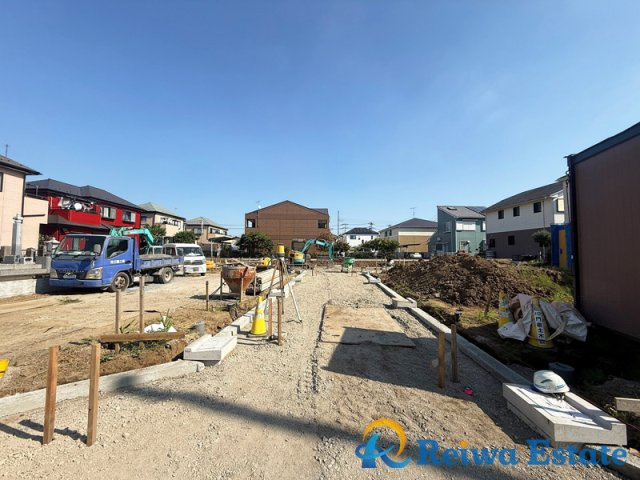 売地　茅ヶ崎市浜之郷の前面道路含む現地写真