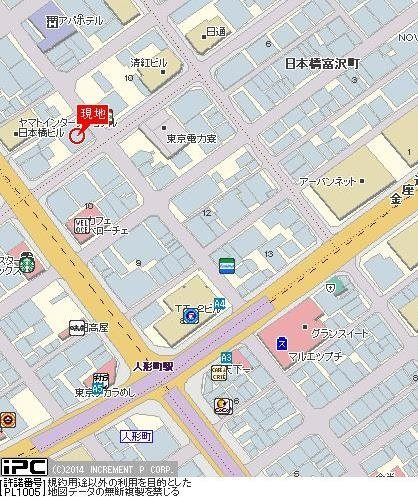 ヴェルステージ日本橋人形町の地図