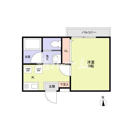 板橋区高島平１丁目のアパートの間取り