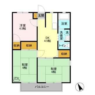 【間取り】 | パストラル浦和　Ａ