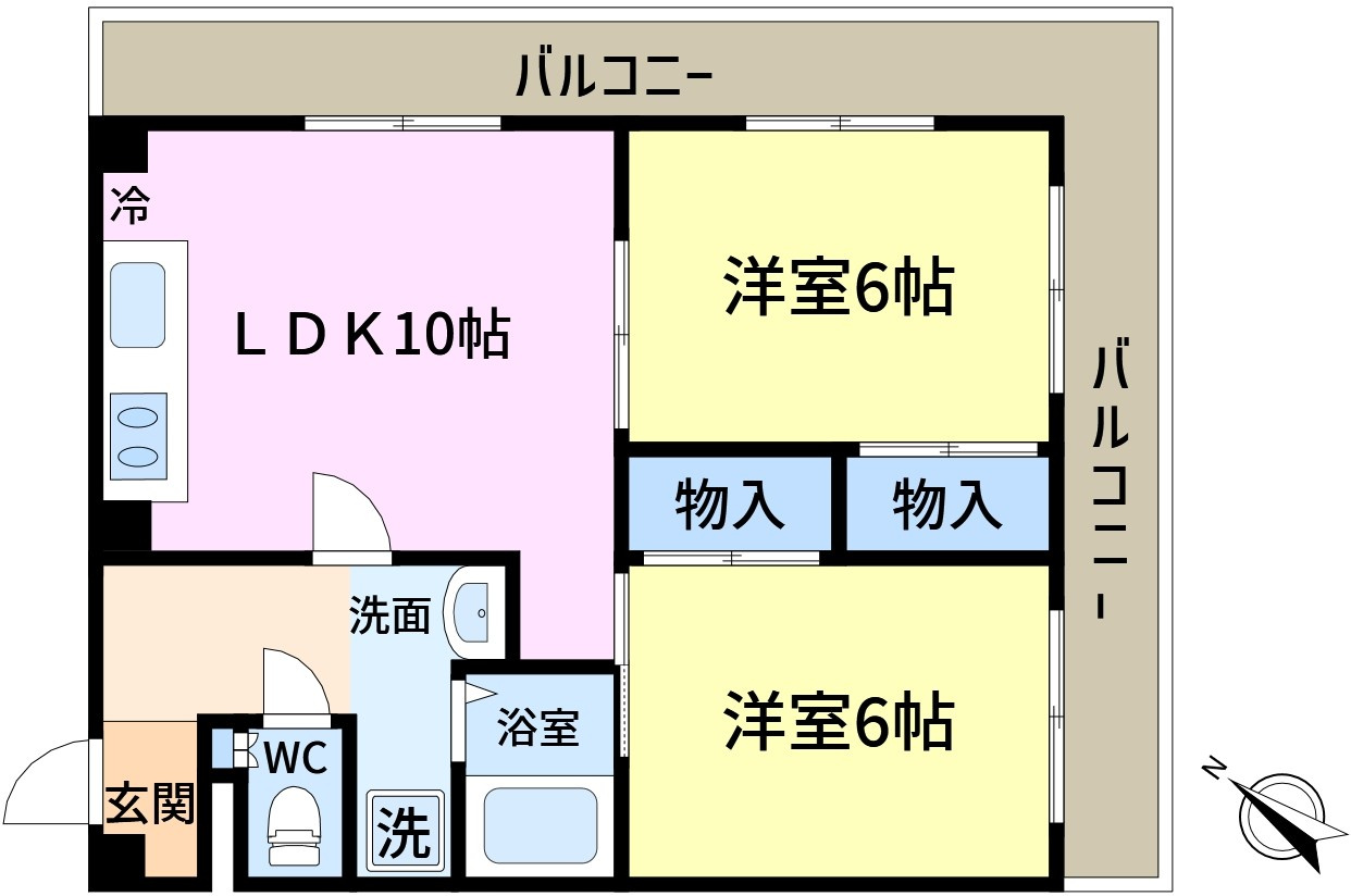ホワイトコートⅢの間取り
