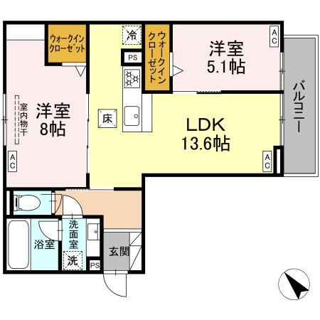 D-avance今本町C　　　刈谷市近郊の賃貸はクラスホーム刈谷店の間取り