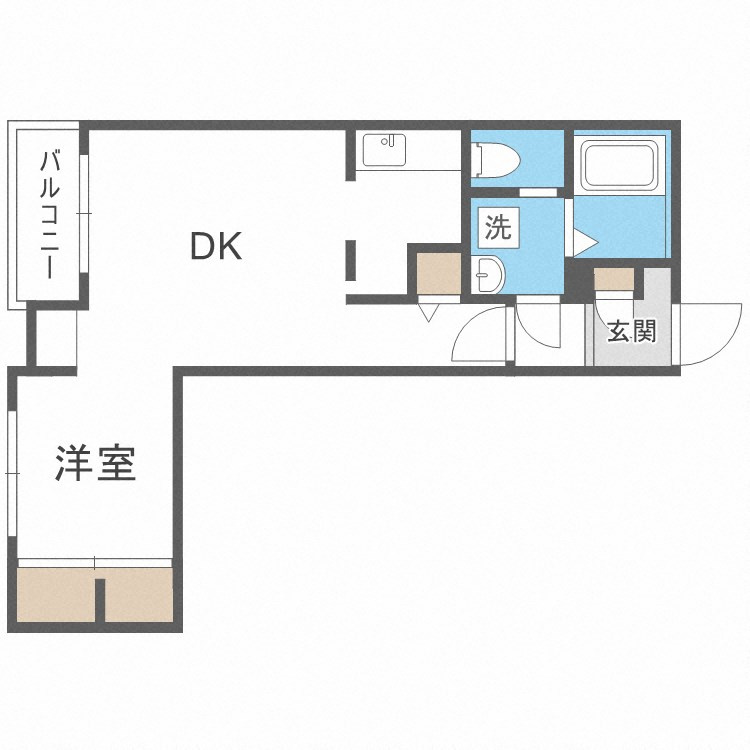 Branche博多住吉の間取り