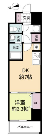 スペーシア日本橋東の間取り