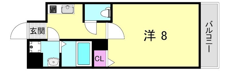 フレイランスNAMBA PLACEの間取り