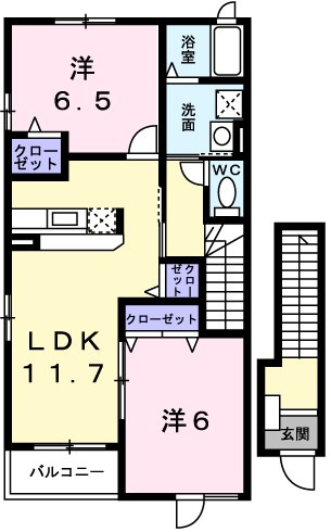 ネーベルベルク壱番館の間取り
