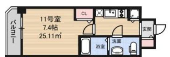 S-RESIDENCE北浜の間取り