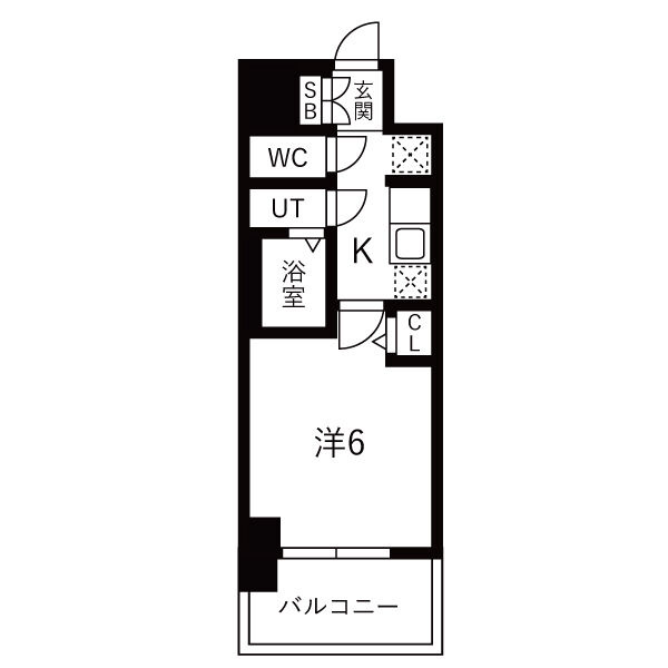 ファステート難波ミライズの間取り