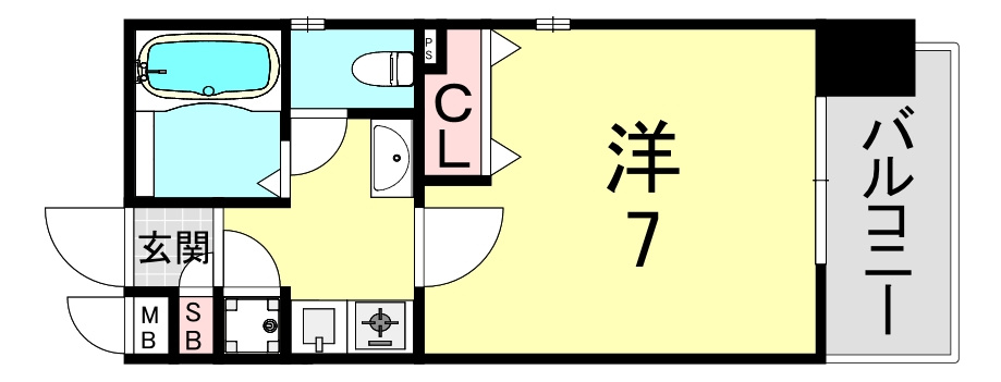 ジュネーゼ大阪城南の間取り