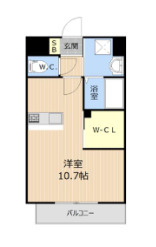 LIBTH博多駅南の間取り