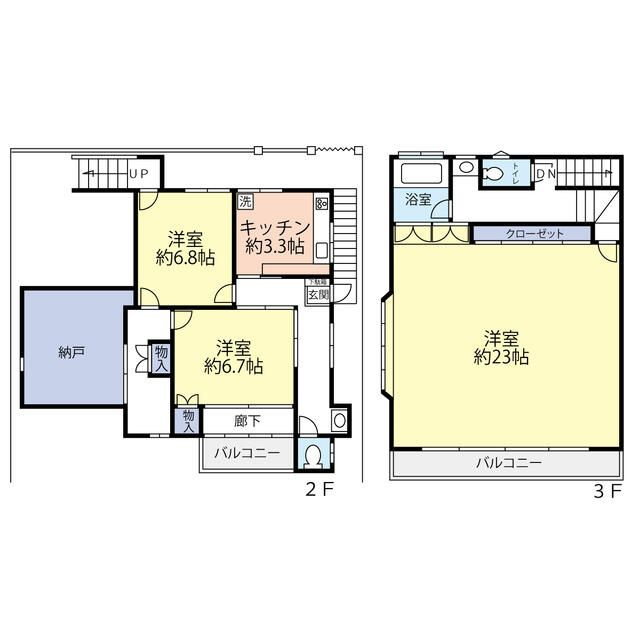 一ノ谷町4丁目貸家の間取り